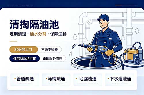 汕尾清掏隔油池